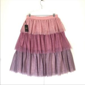 Halogen X Atlantic Pacific tulle skirt pink and purple small